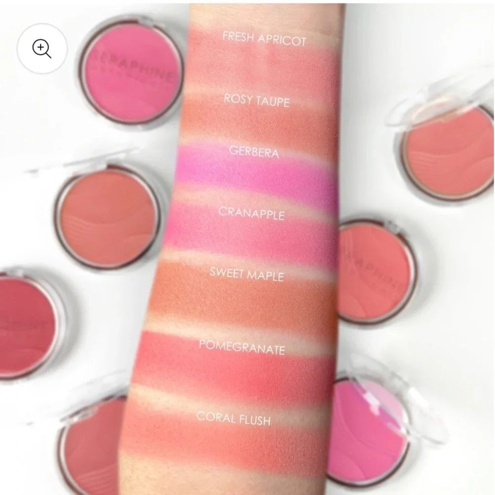 seraphine Botanicals Tea+Rose-Streak-Free Satin Blush in Fresh Apricot 10g